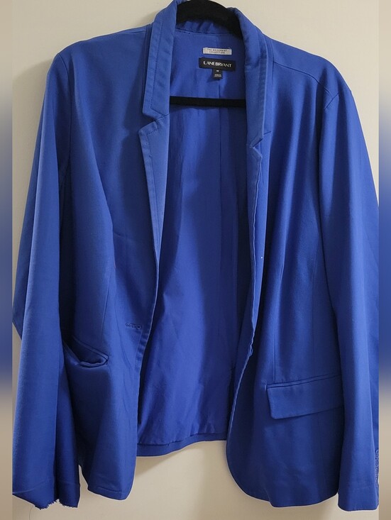 Lane Bryant Jackets & Blazers - Lane Bryant Royal Blue One Button Blazer Size 18